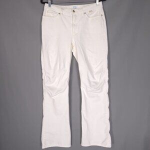 ESCADA SPORT Women ITALY🇮🇹MADE KATE Jeans BootCut Flare White Mid Rise Size 40
